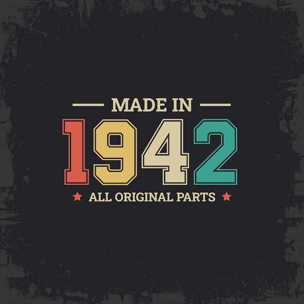 Hecho en 1942 todas las piezas originales