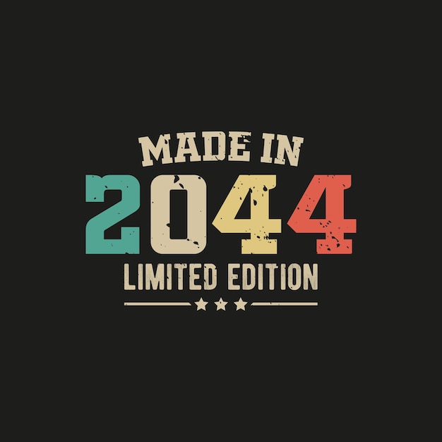 Hecho en 2044 diseño de camiseta de edición limitada
