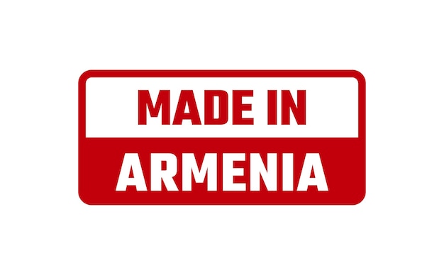 Hecho en Armenia Sello de goma