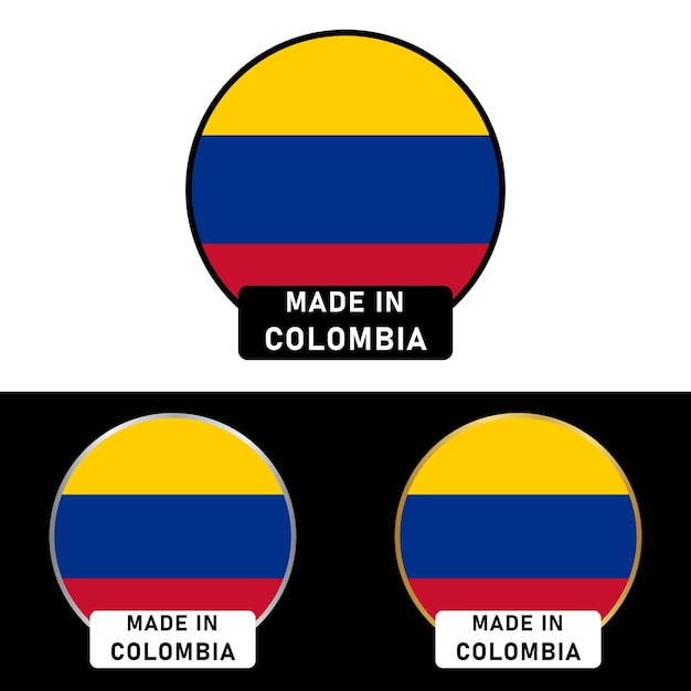 Hecho en Colombia Sello de la insignia 32