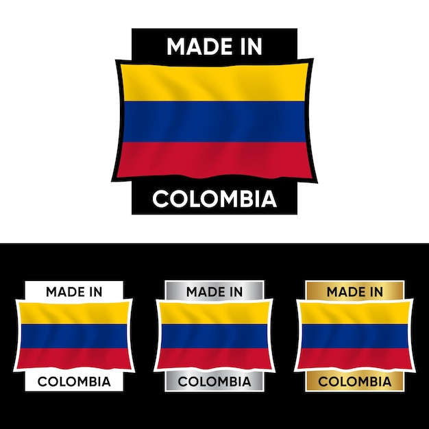 Hecho en Colombia Sello de la insignia 49