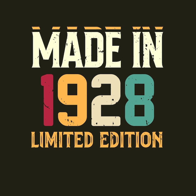 Hecho en diseño de camiseta de edición limitada