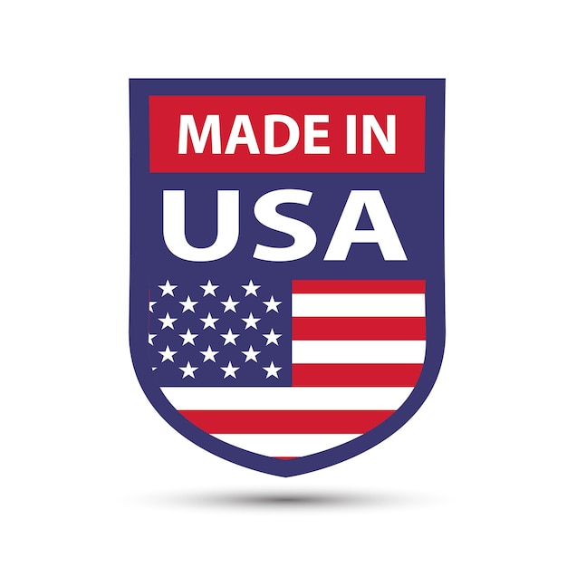 Hecho en EE. UU. Logotipo de hecho en EE. UU. Logotipo de los Estados Unidos de América
