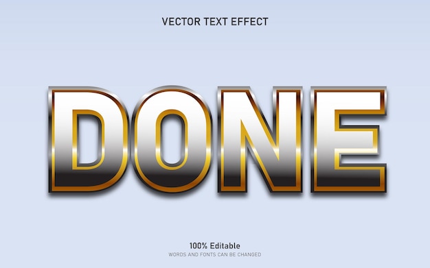 Hecho efecto de texto de estilo 3d