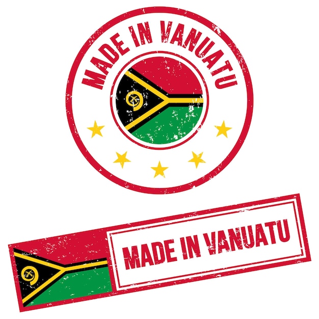 Hecho en el estilo grunge de vanuatu