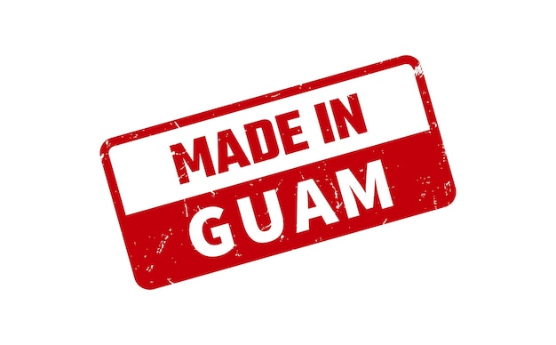 Hecho en sello de goma de Guam