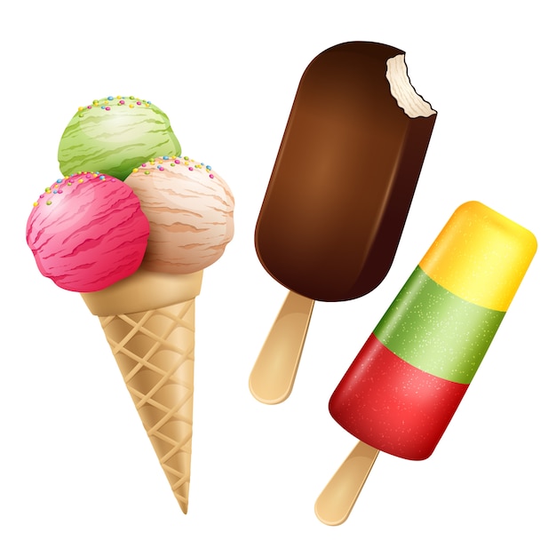 helado aislado