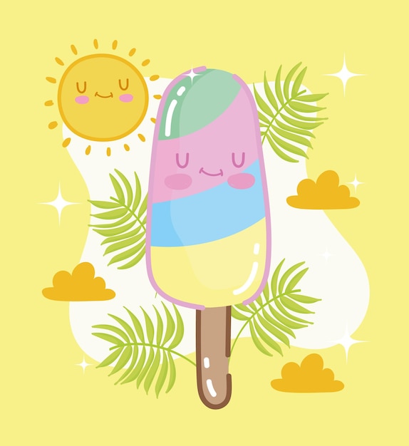Helado arcoiris