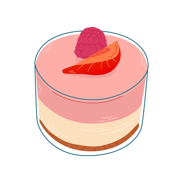 helado de frutas aislado en fondo blanco postre de frutas comida saludable