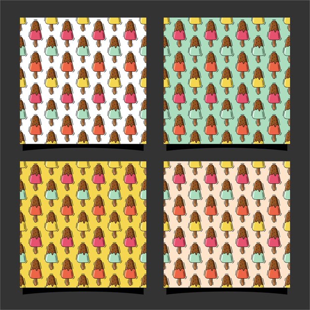 Helado de patrones sin fisuras premium design0