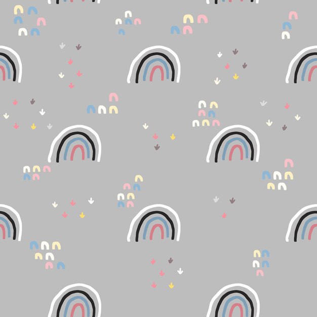 Helado de patrones sin fisuras Vector de fondo para el diseño textil tela ropa de bebé