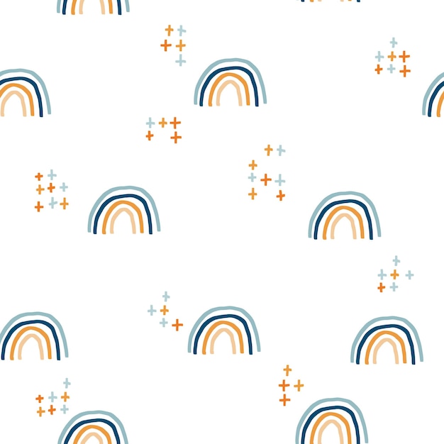 Helado de patrones sin fisuras Vector de fondo para el diseño textil tela ropa de bebé