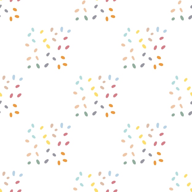 Helado de patrones sin fisuras Vector de fondo para el diseño textil tela ropa de bebé