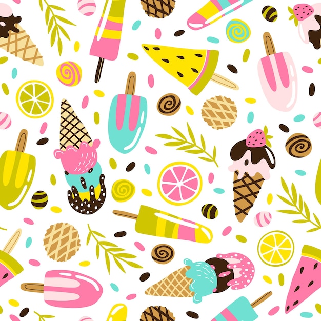 Helado de patrones sin fisuras