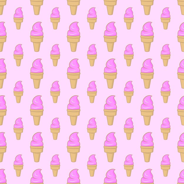 Helado de patrones sin fisuras