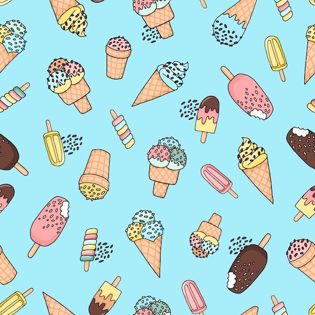 Helado de patrones sin fisuras
