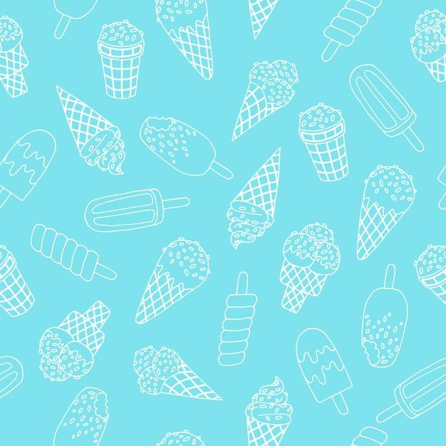 Helado de patrones sin fisuras