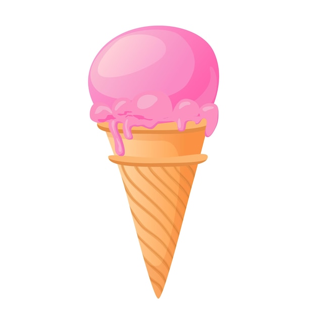 Helado rosa