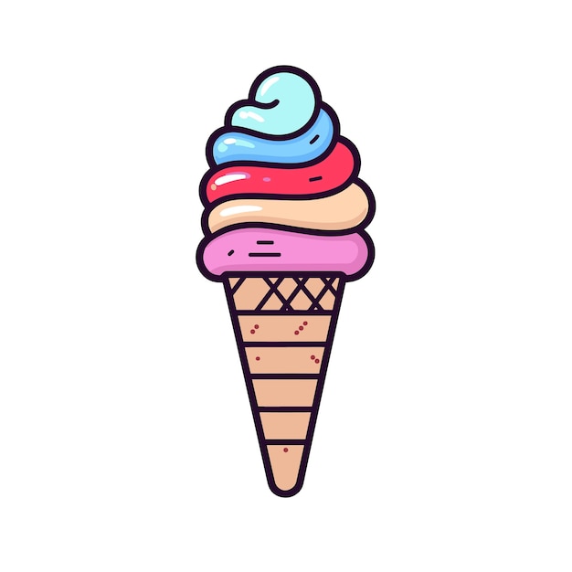 helado simple icono Generativo Ai