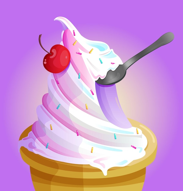 Helado en vector