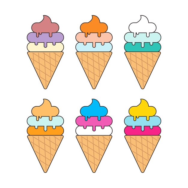 Vector helado