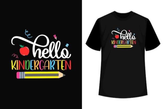 Hello Kindergarten Camiseta Profesor Regreso a la escuela Camiseta Camiseta