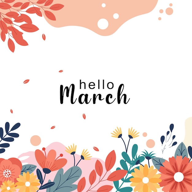 hello marcha ilustración de fondo vectorial es adecuado para cartel banner o cartel