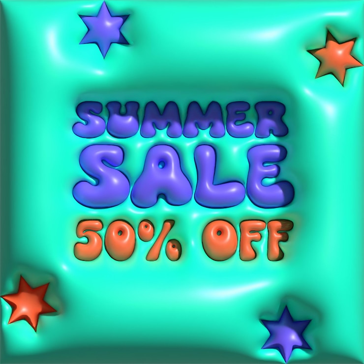 Vector hello summer color, diseños de efectos de texto 3d completos, texto con efecto inflado completamente colorido