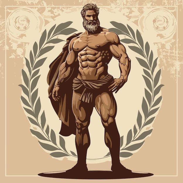 Vector hércules_hercules_mitología_doce_laboratorios_vector