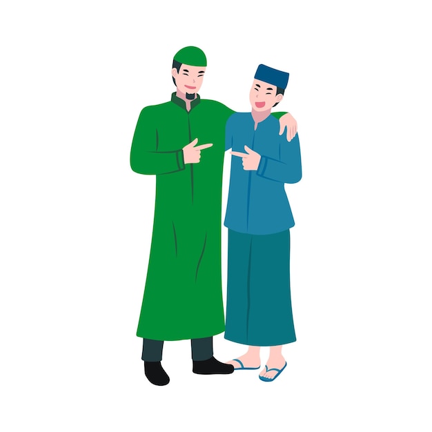 Hermanos conocen la ilustración vectorial