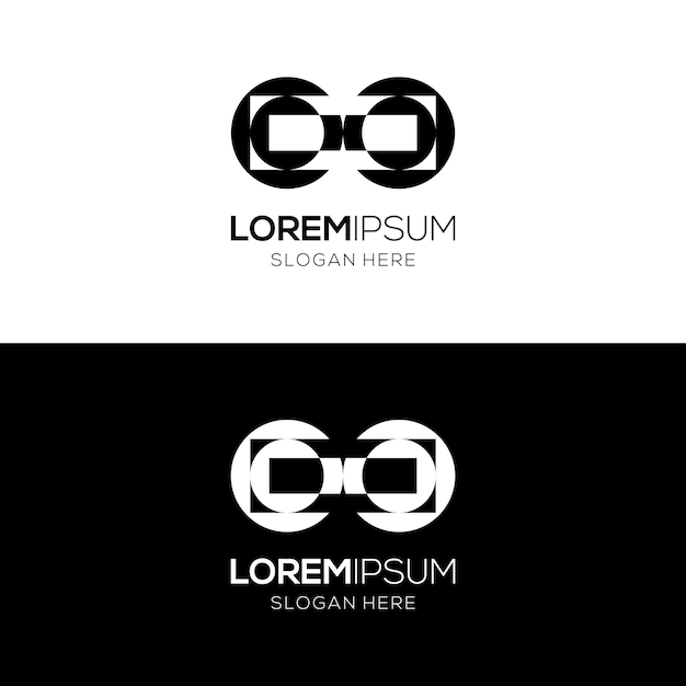 Hermosa y elegante plantilla de diseño de logotipo corporativo geométrico