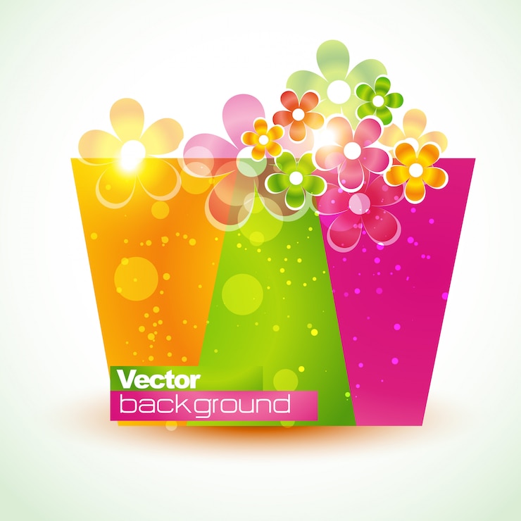 Vector hermosa flor