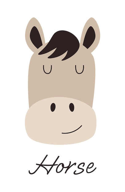 Una hermosa ilustración de un caballo sobre un fondo transparente