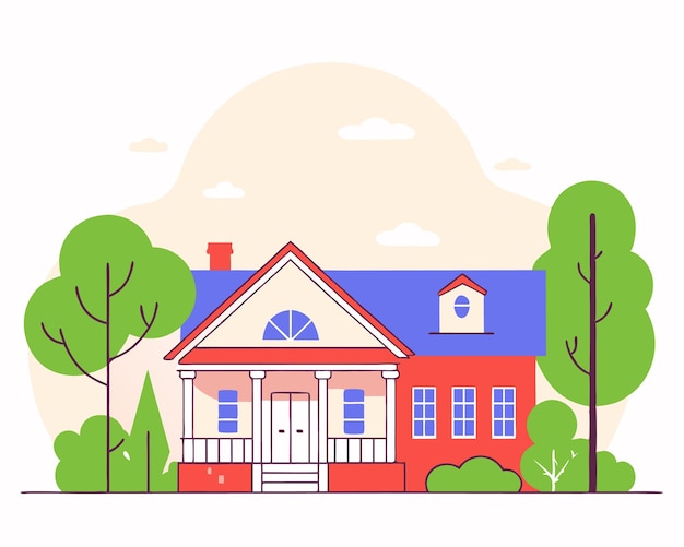 Una hermosa ilustración para el hogar