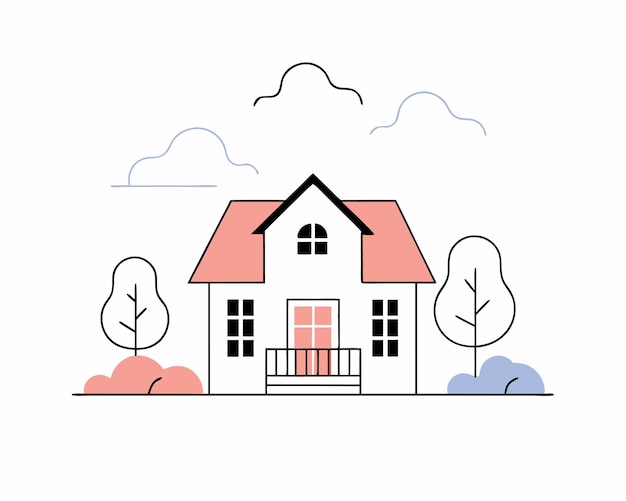 Una hermosa ilustración para el hogar