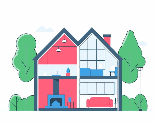 Una hermosa ilustración para el hogar