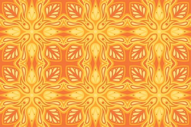 Hermosa ilustración naranja abstracta con patrón transparente llameante caliente