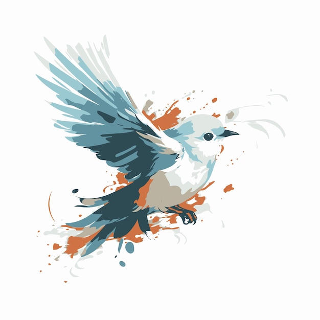 Hermosa ilustración de pájaro
