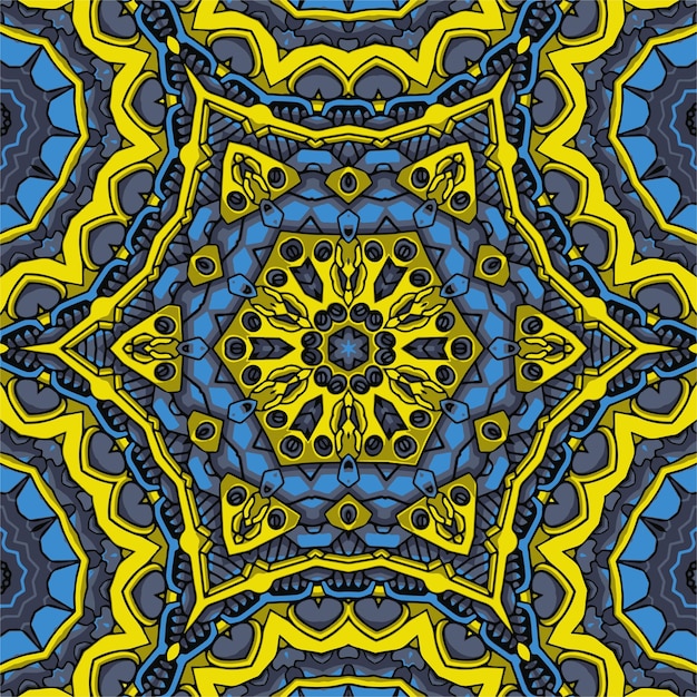 Hermosa ilustración de textura de caleidoscopio multicolor