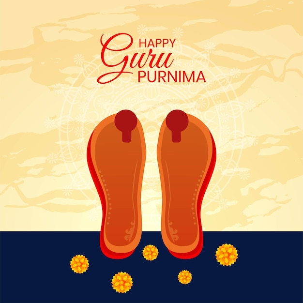 Hermosa ilustración vectorial de dibujo para el día de la celebración en honor a Guru Purnima