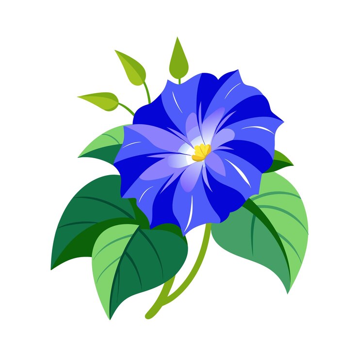 Vector una hermosa ilustración vectorial de estilo plano de flor