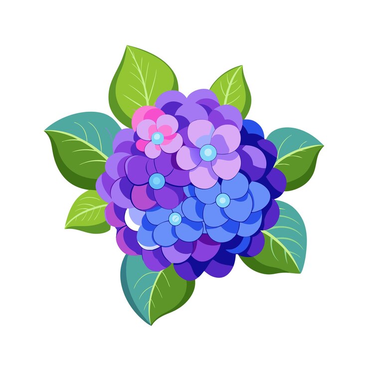 Vector una hermosa ilustración vectorial de estilo plano de flor