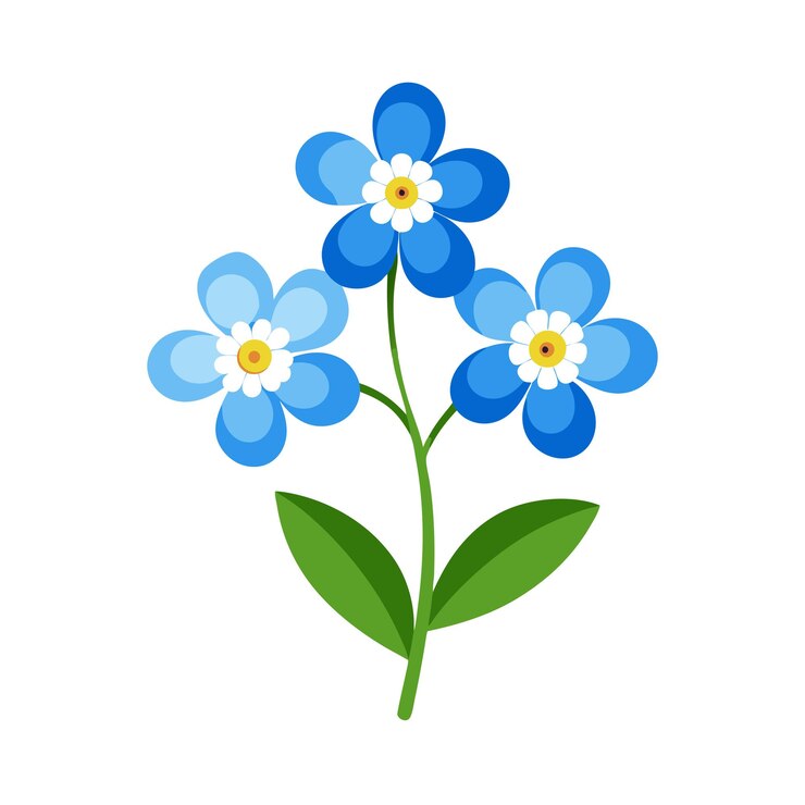 Vector una hermosa ilustración vectorial de estilo plano de flor