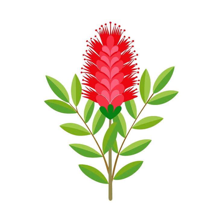 Vector una hermosa ilustración vectorial de estilo plano de flor