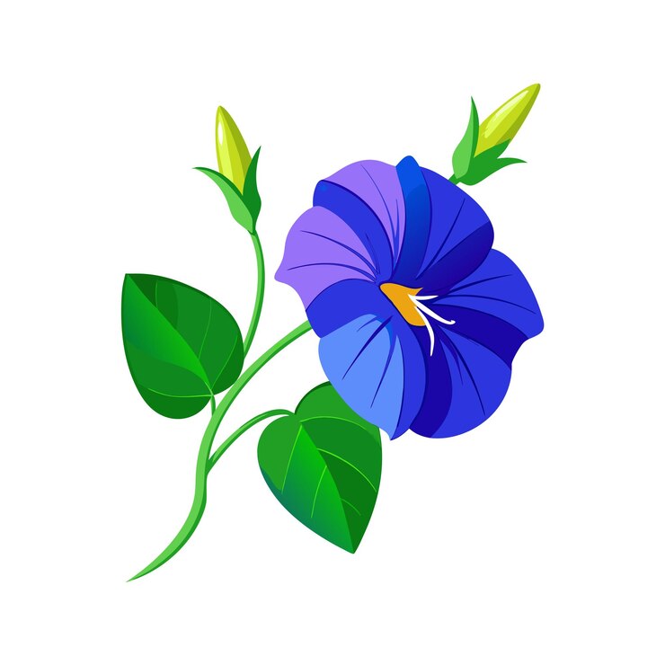 Vector una hermosa ilustración vectorial de estilo plano de flor