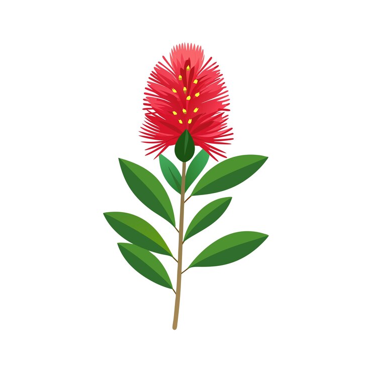 Vector una hermosa ilustración vectorial de estilo plano de flor