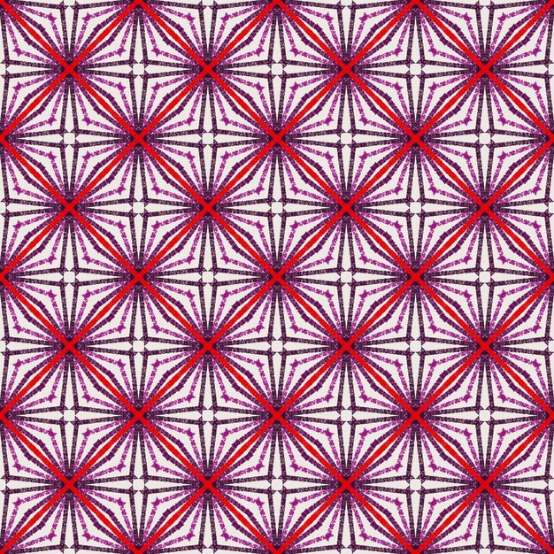 Hermosa línea colorida estrella abstracta mandala patrón fondo ilustración tela decoración