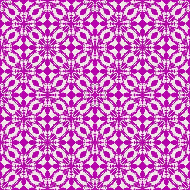 Hermosa mandala violeta flor y hoja de patrones sin fisuras fondo abstracto moda decorativa