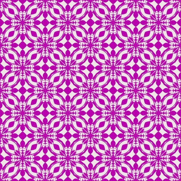 Hermosa mandala violeta flor y hoja de patrones sin fisuras fondo abstracto moda decorativa