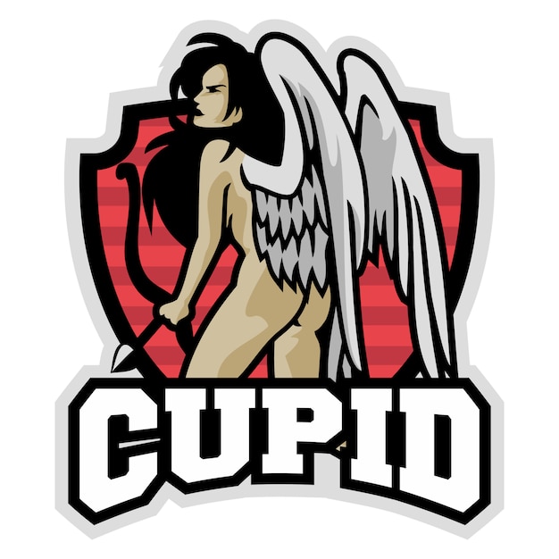 hermosa mascota de la muchacha de Cupido